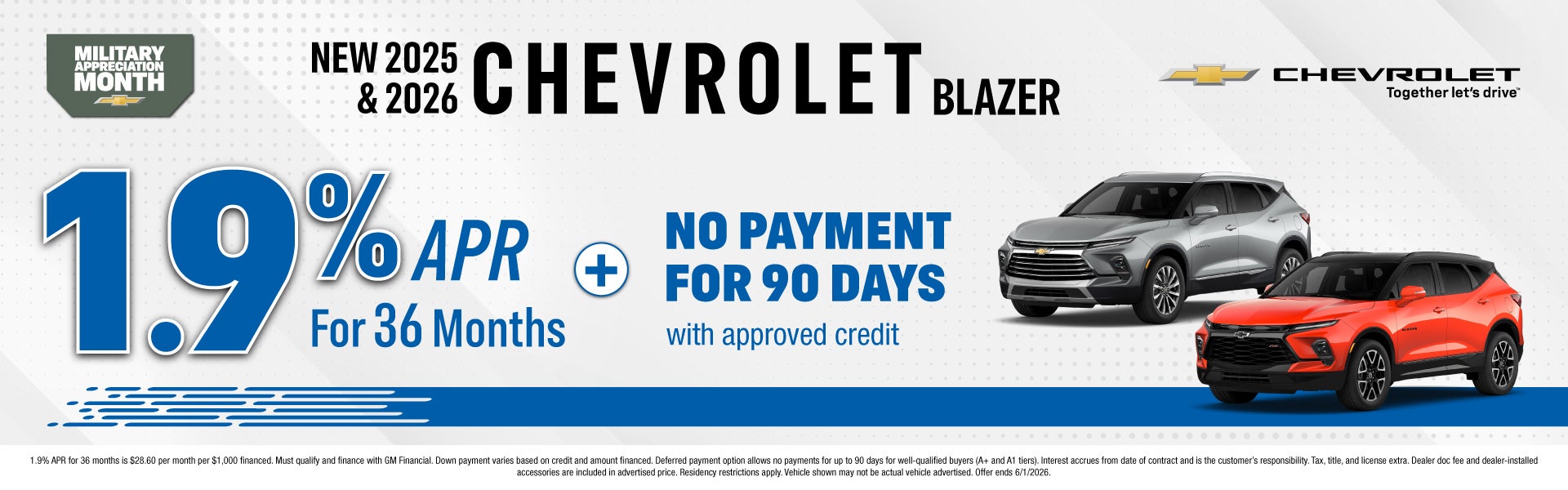 CHEVY APR OFFER