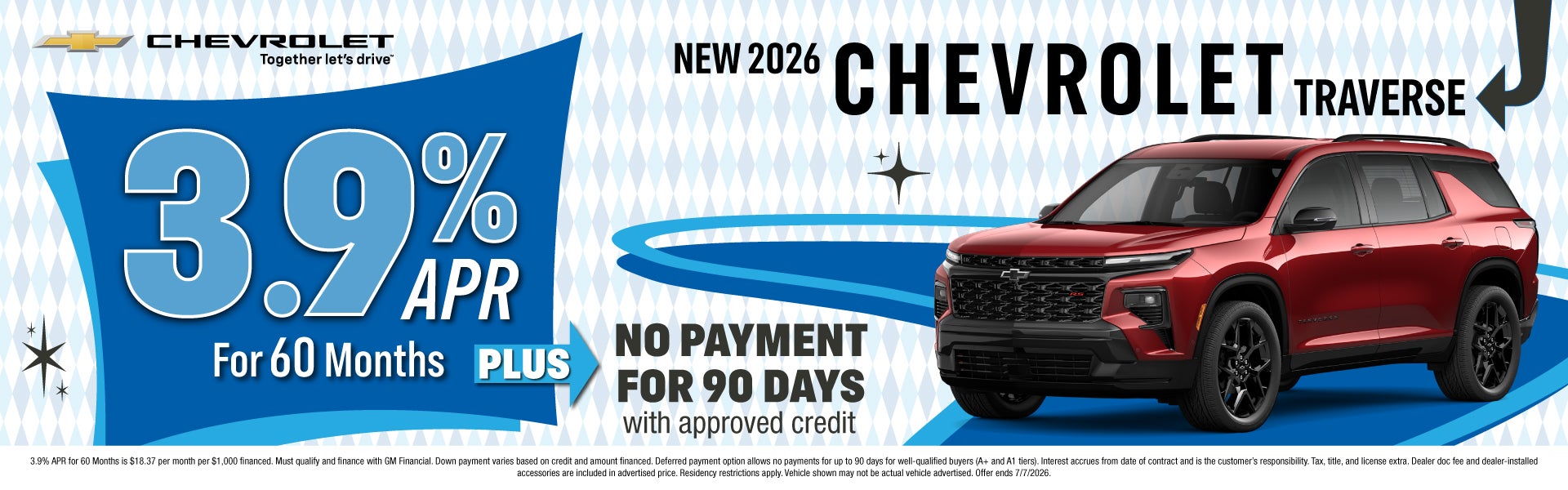 NEW 2026 CHEVROLET TRAVERSE