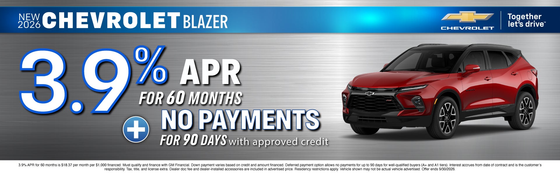 NEW 2026 CHEVROLET BLAZER