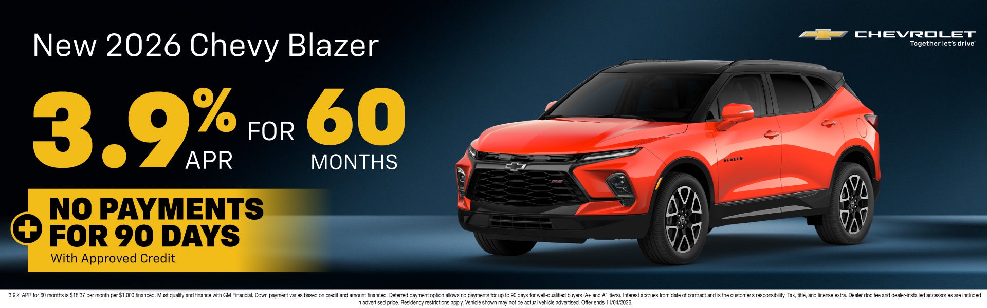 NEW 2026 CHEVROLET BLAZER