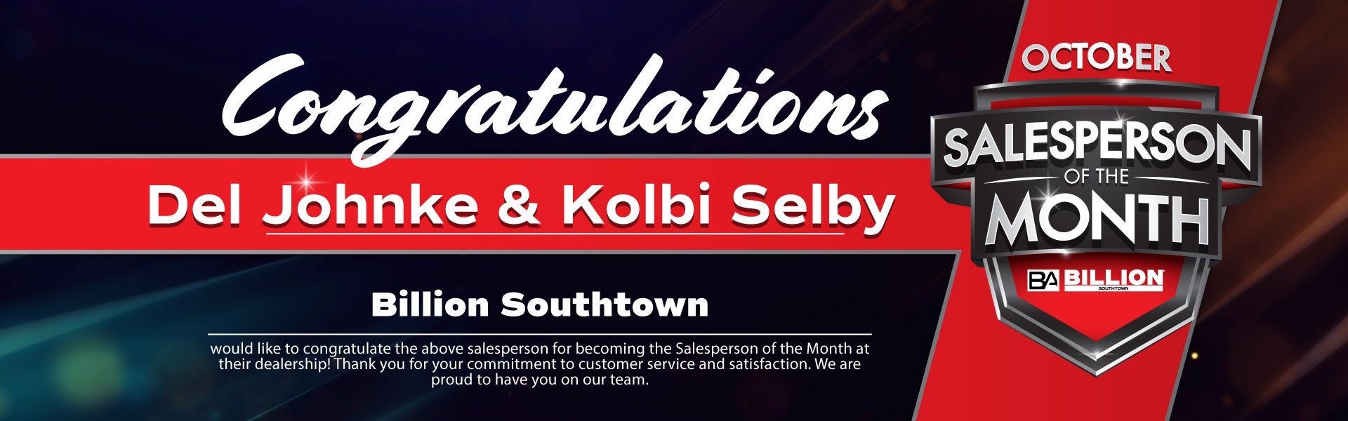 Salesperson of the month